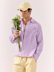 Lavender Gauze Holiday Shirt